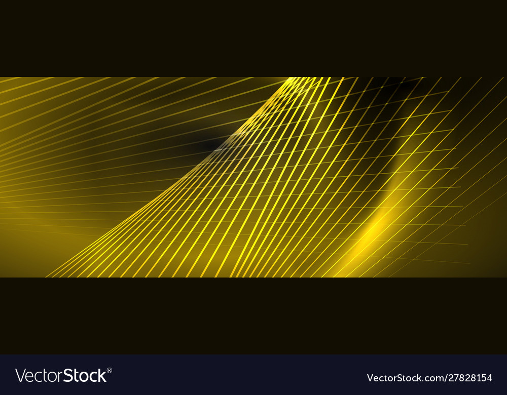 Shiny color neon light with lines abstract vector image Shiny color neon light with lines abstract