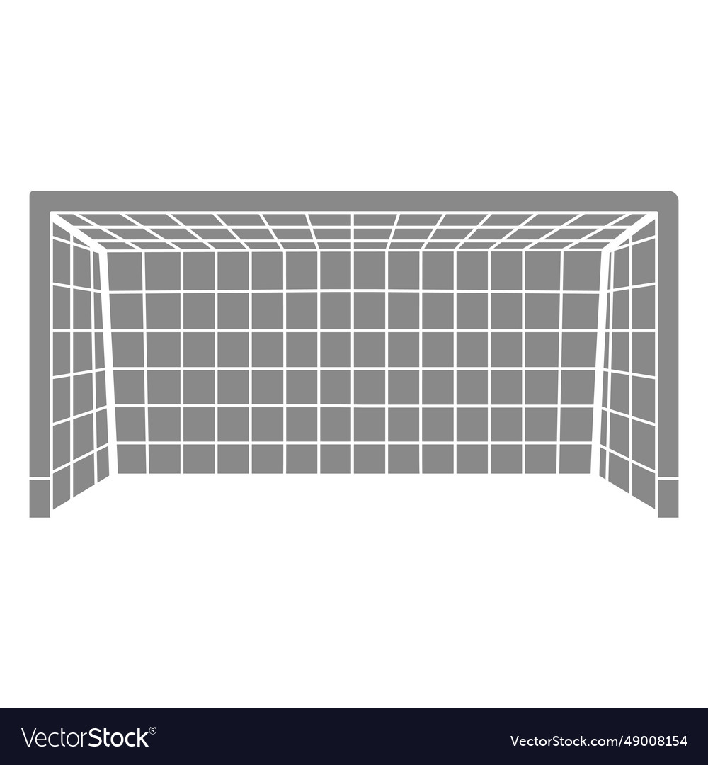 Soccer goalpost sport cut-out Royalty Free Vector Image