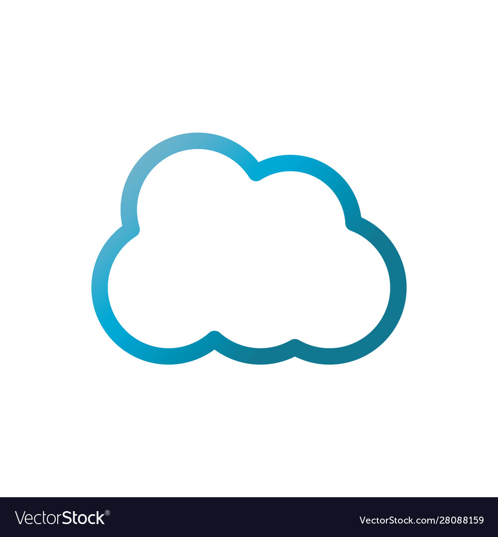 Cloud computing user interface blue gradient