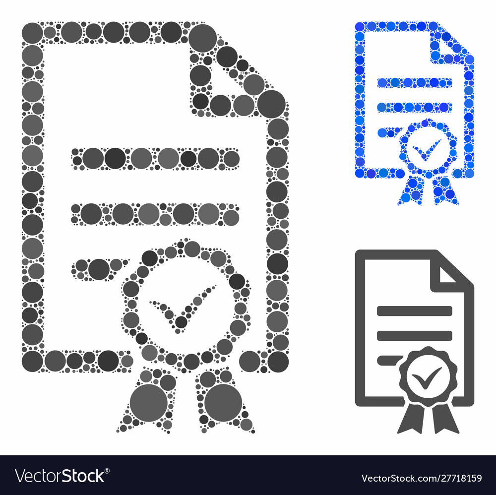Contract document composition icon spheric Vector Image Contract document composition icon spheric