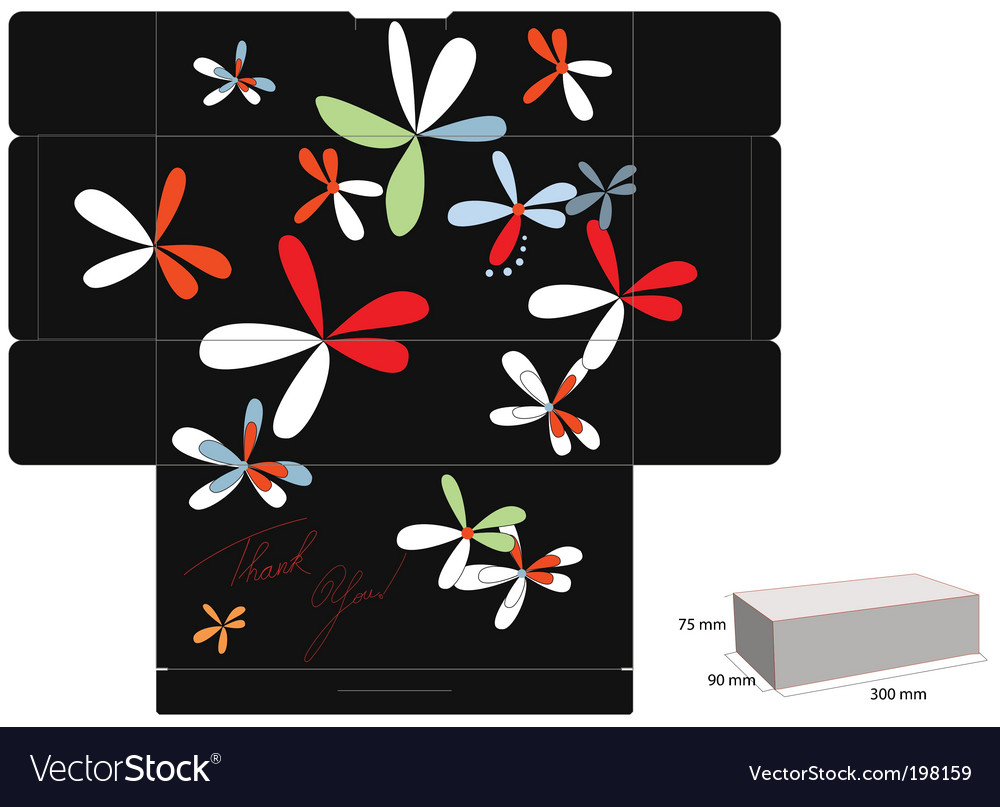 Decorative box template