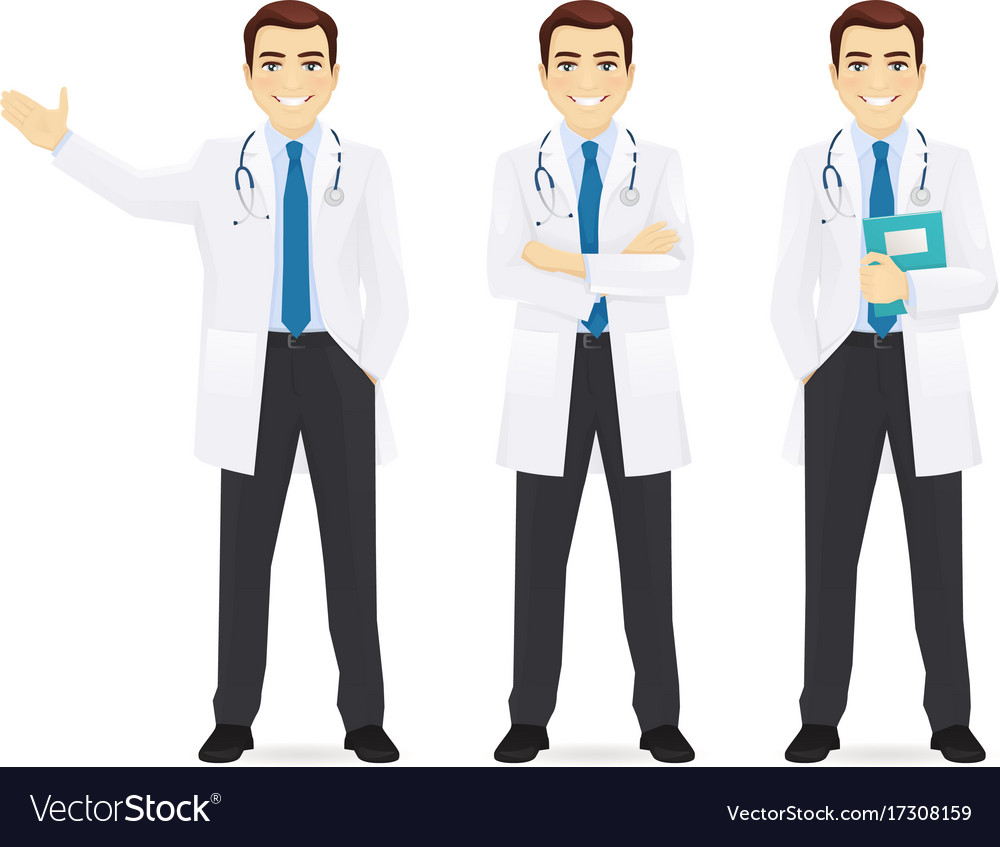 Doctor set Royalty Free Vector Image - VectorStock