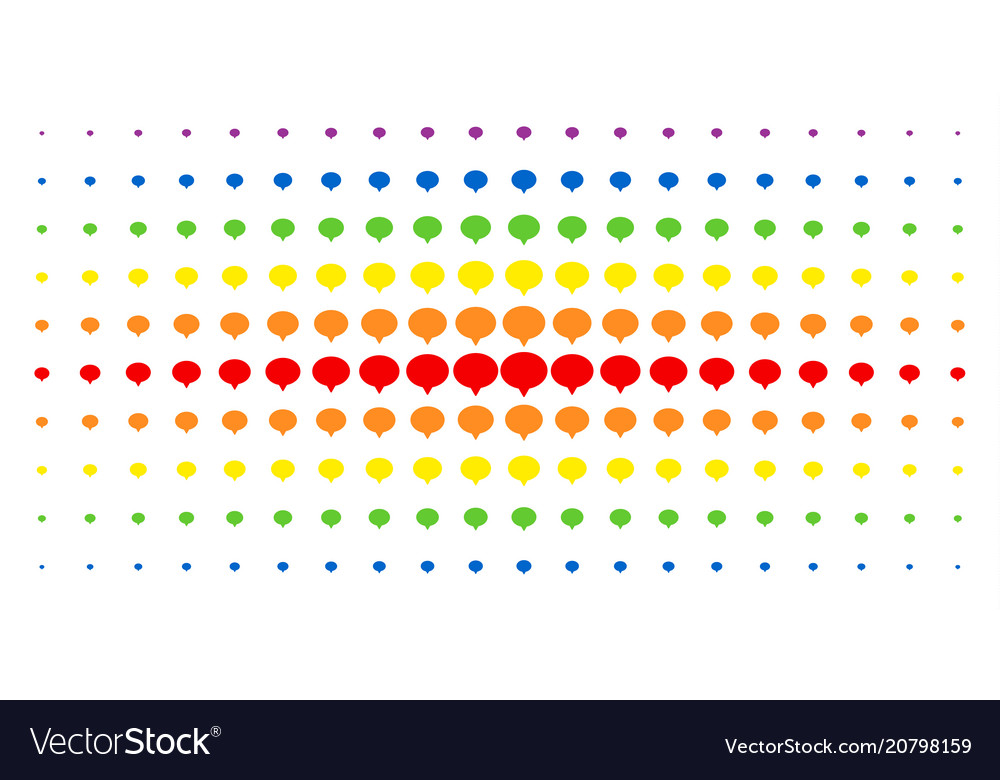 Hint spectrum halftone pattern vector image Hint spectrum halftone pattern