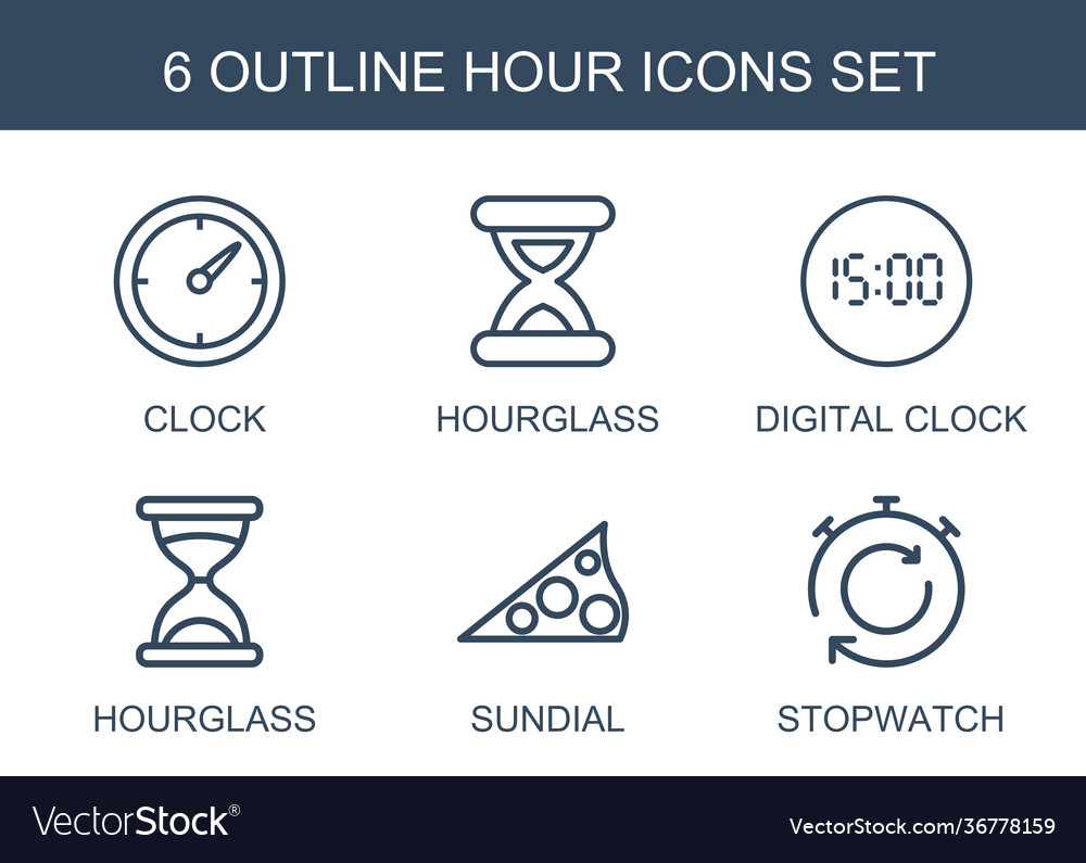 Hour icons