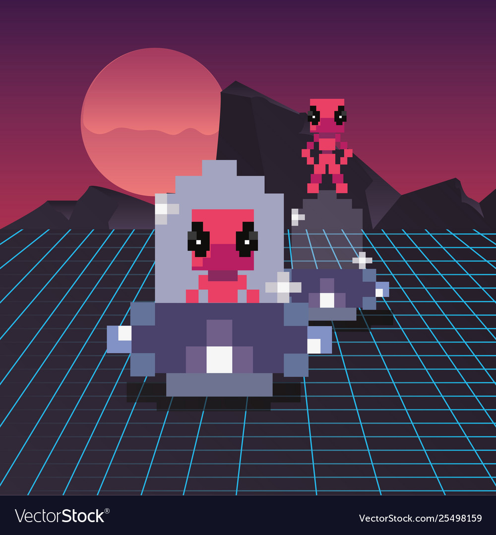Invader video game retro