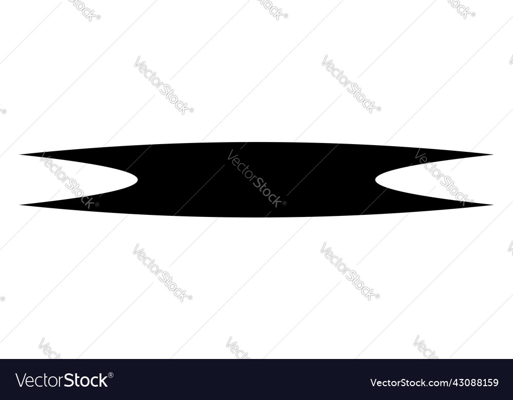 Simple abstract distorted deformed geometric shape vector image Simple abstract distorted deformed geometric shape