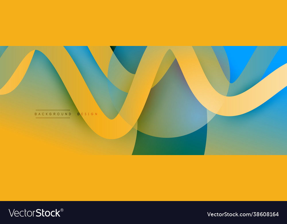 Abstract gradient background with wave line Vector Image Abstract gradient background with wave line