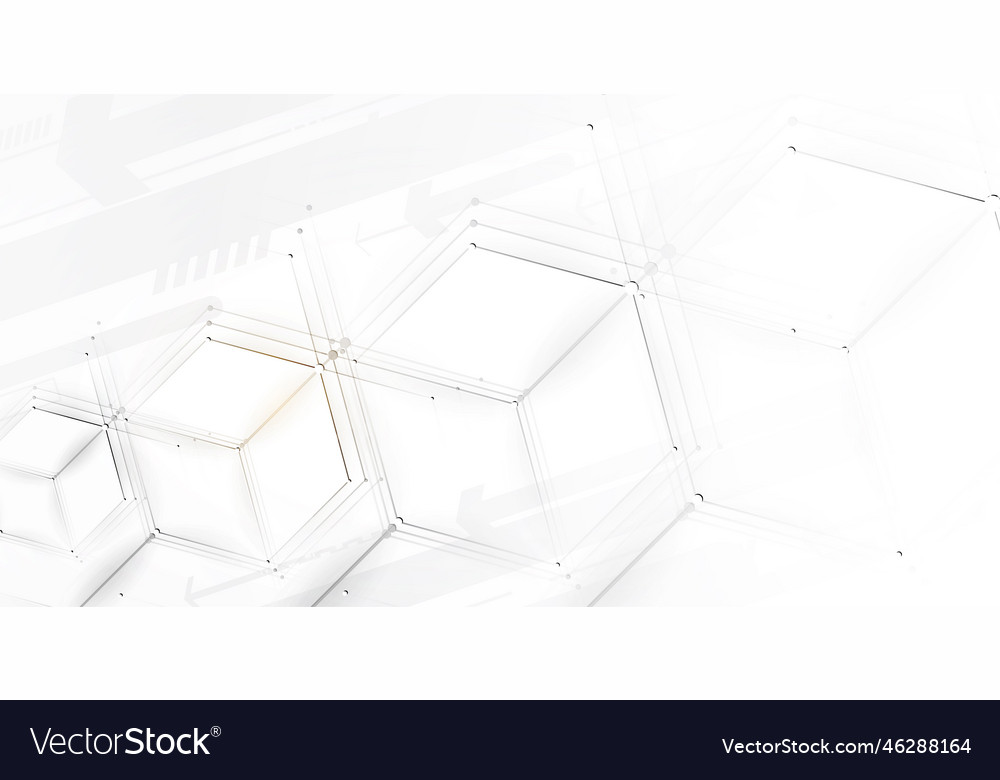 Abstract structure circuit computer cube vector image Abstract structure circuit computer cube