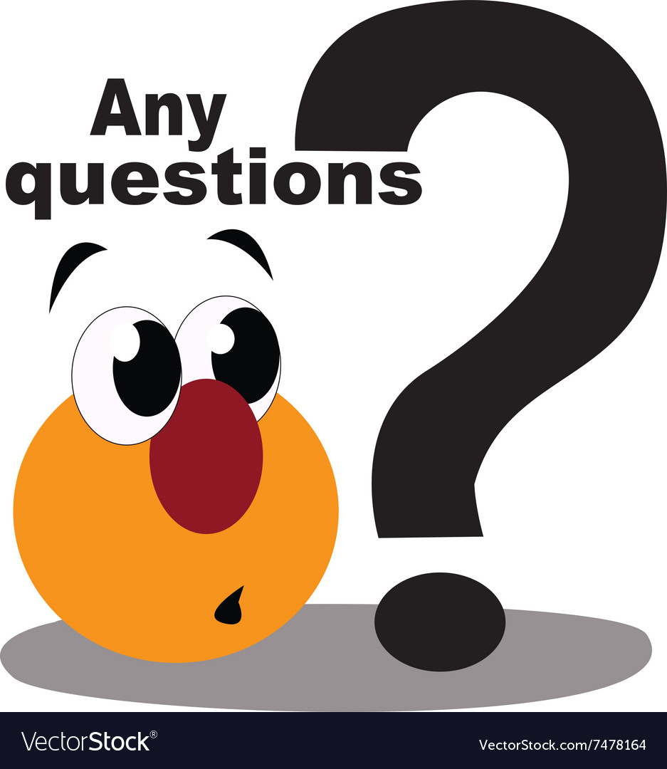 Any Questions Royalty Free Vector Image VectorStock