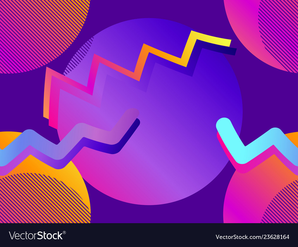 Futurism seamless pattern gradient shape vector image Futurism seamless pattern gradient shape