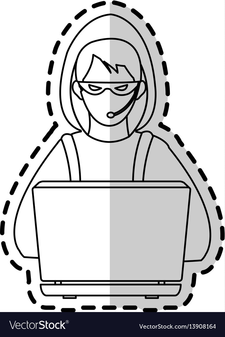 Hacker Darstellung Symbol Bild vector image Hacker Darstellung Symbol Bild
