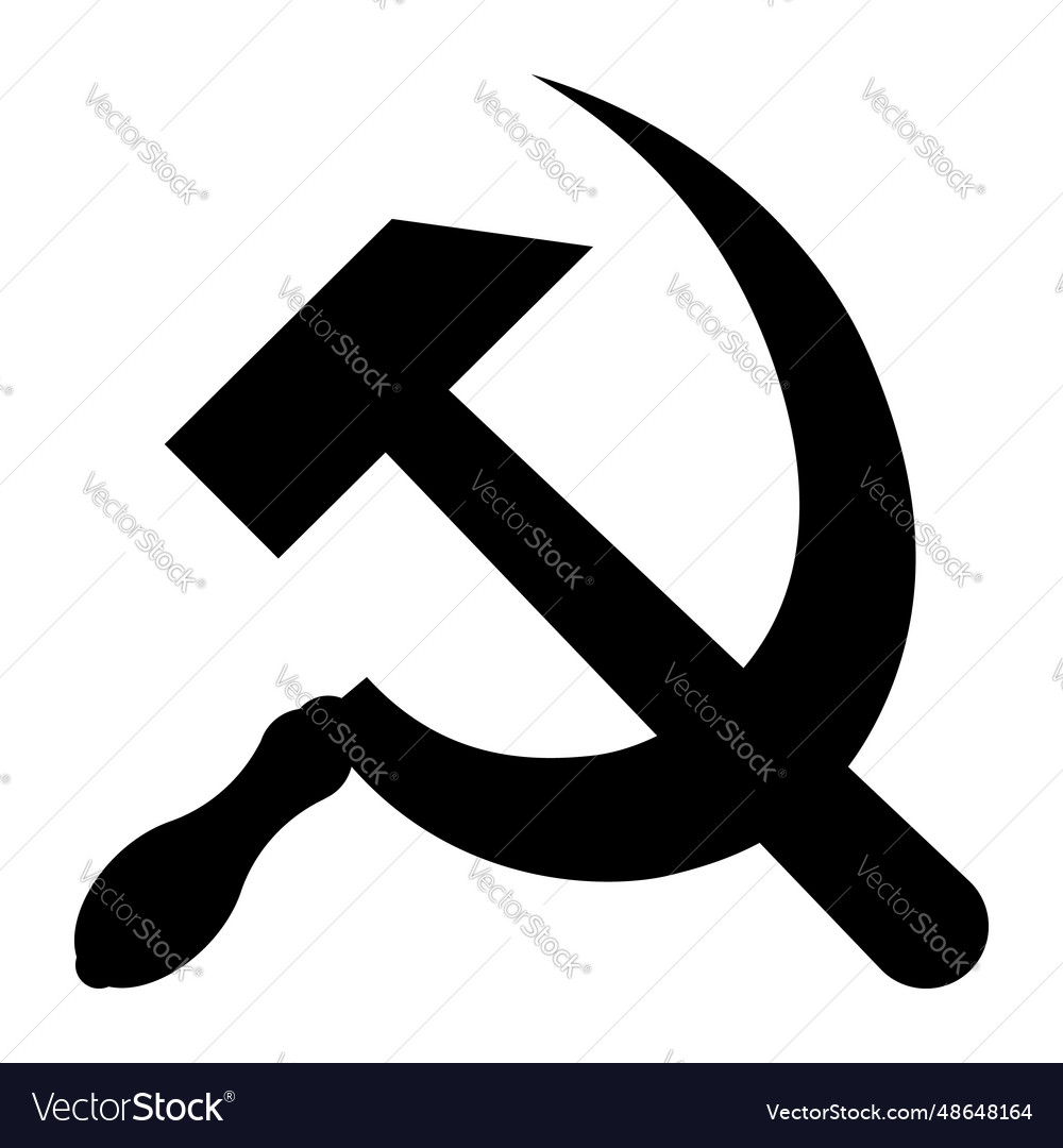 Hammer and sickle symbol of the soviet union Vector Image