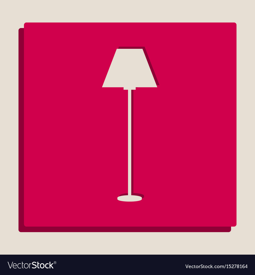 Lamp simple sign grayscale version