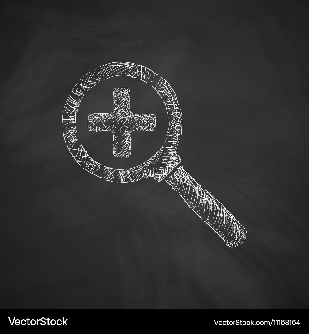 Magnifier icon Royalty Free Vector Image - VectorStock