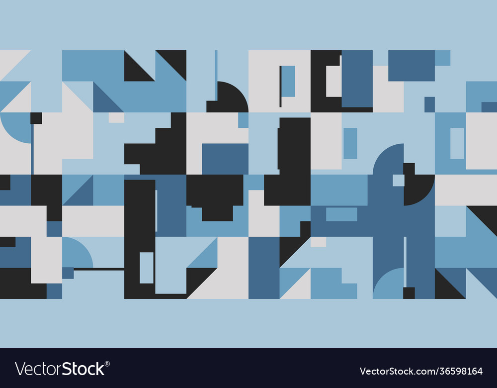 Mid-century abstract pattern design vector image Mid-century abstract pattern design