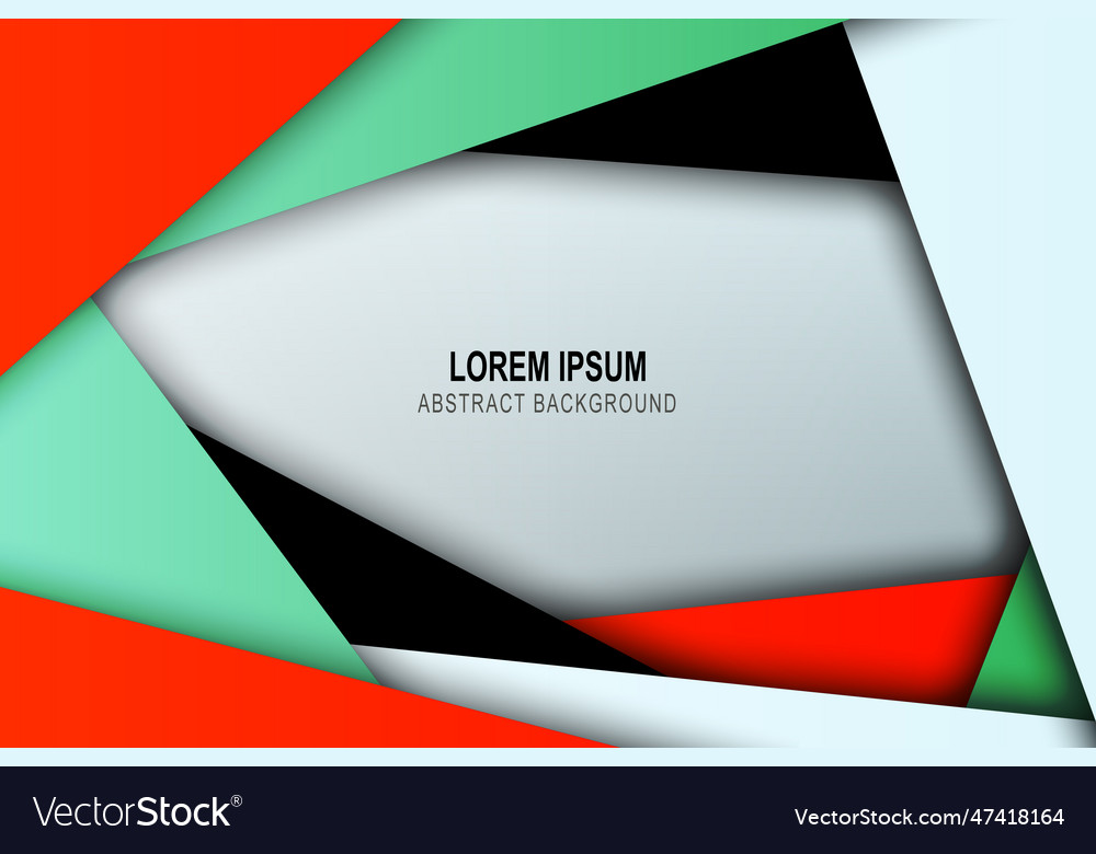 Stripes overlapping layer with paper style vector image Stripes overlapping layer with paper style
