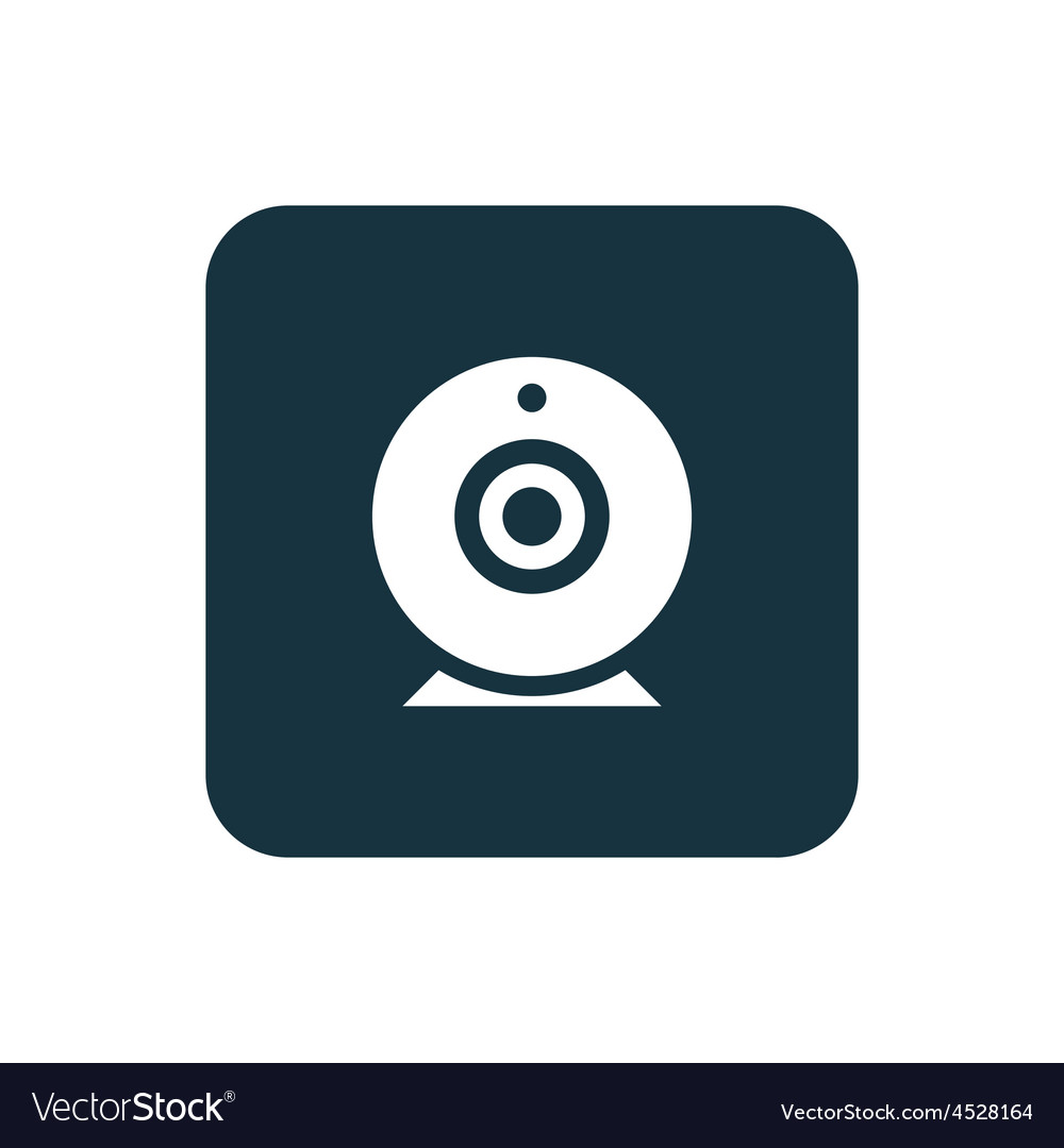 Web camera icon rounded squares button