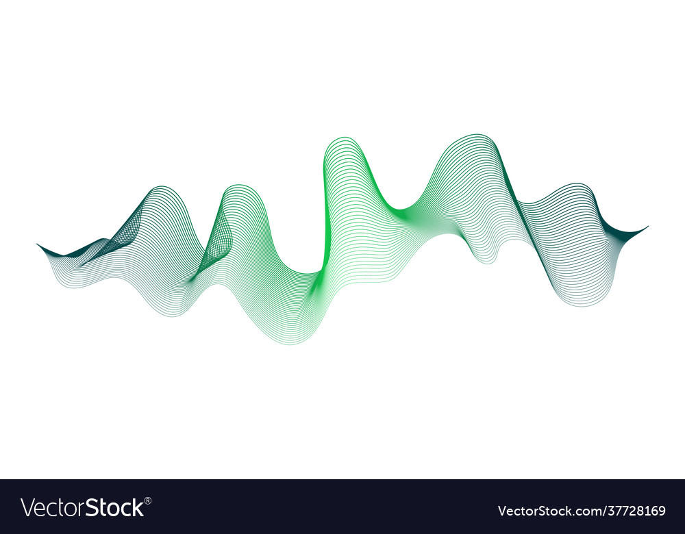 Abstract backdrop with wave gradient lines