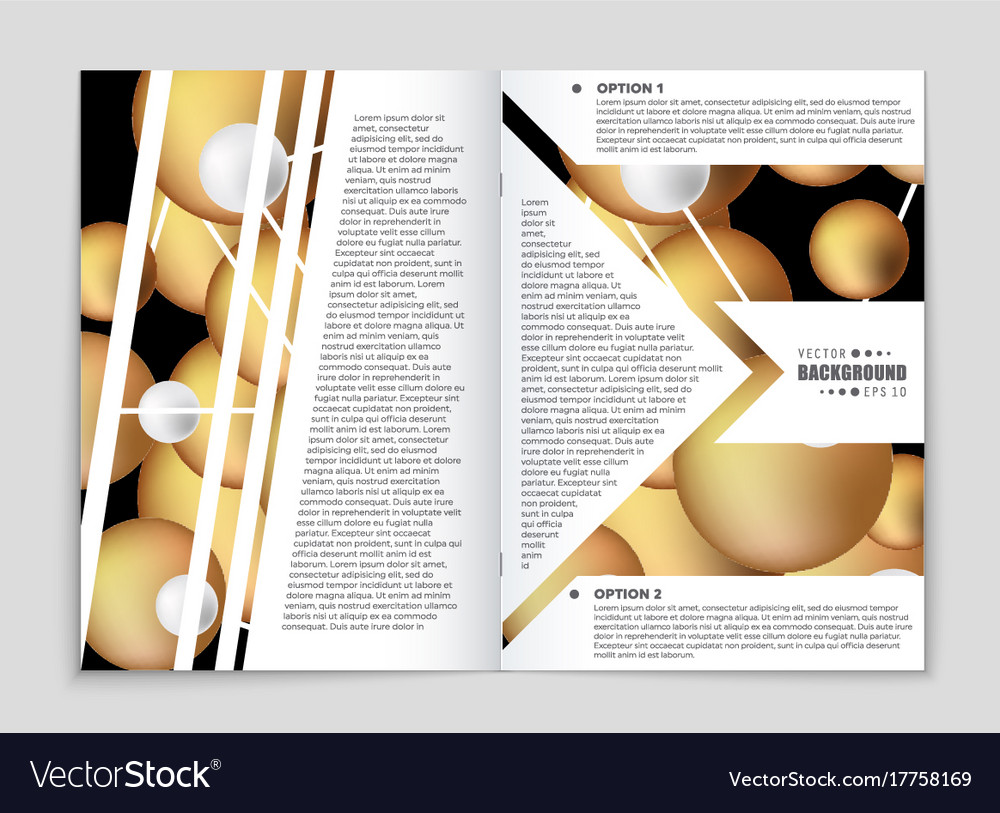 Abstract layout background set for art