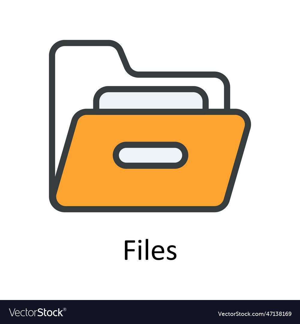 Files fill outline icon design