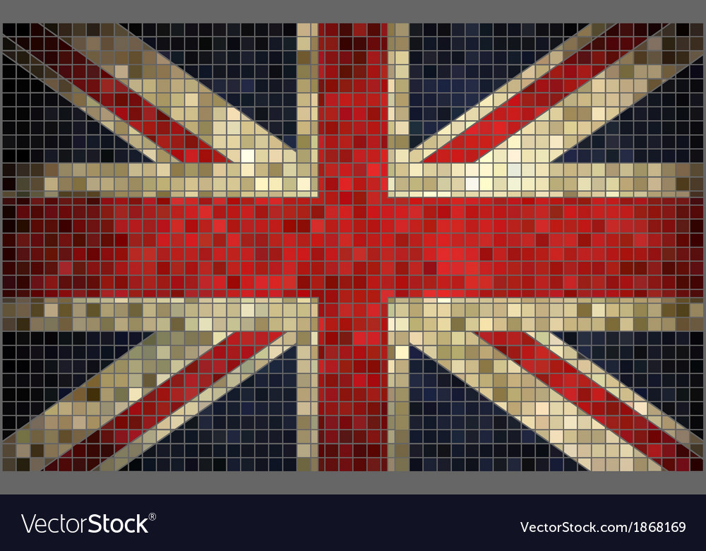 Flag of great britain Royalty Free Vector Image