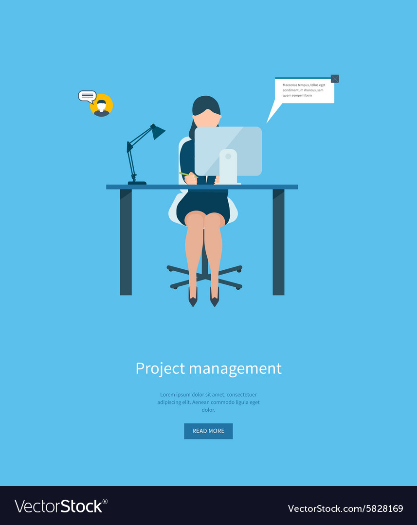 Flat design concepts for consulting teamwork