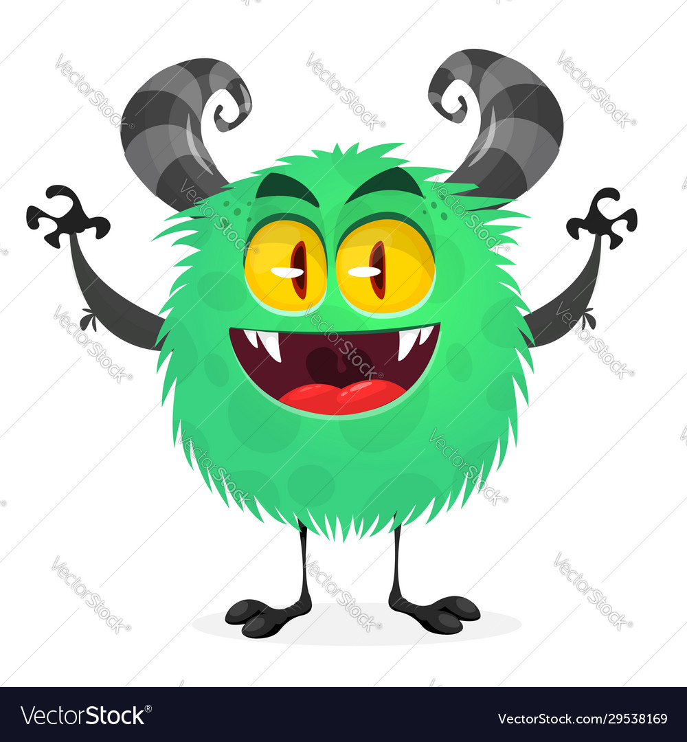 Lustiger Cartoon Monster halloween vector image Lustiger Cartoon Monster halloween