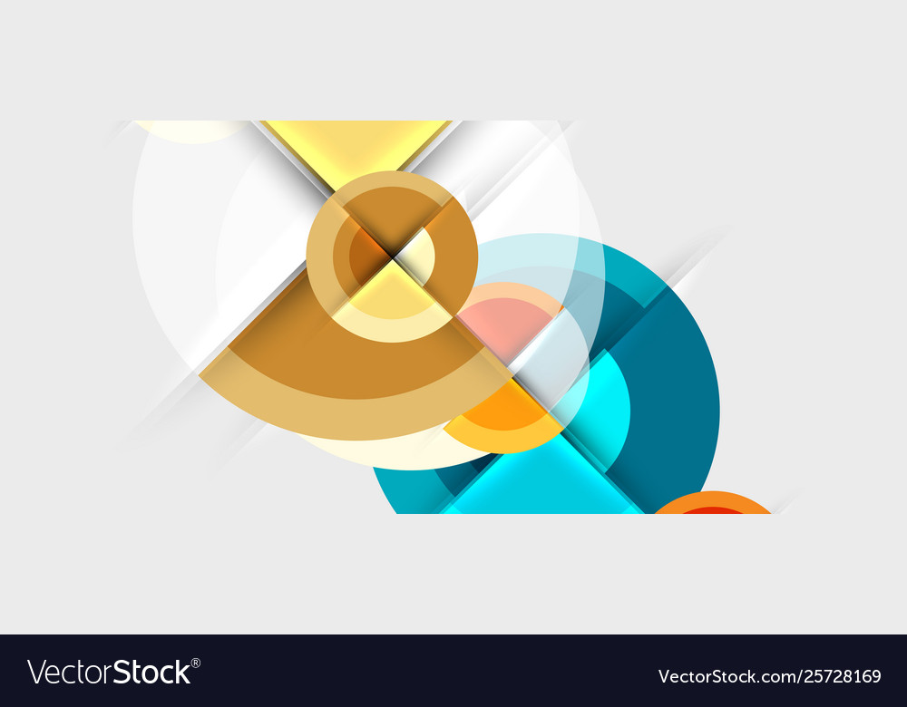 Geometric design abstract background - circles vector image Geometric design abstract background - circles