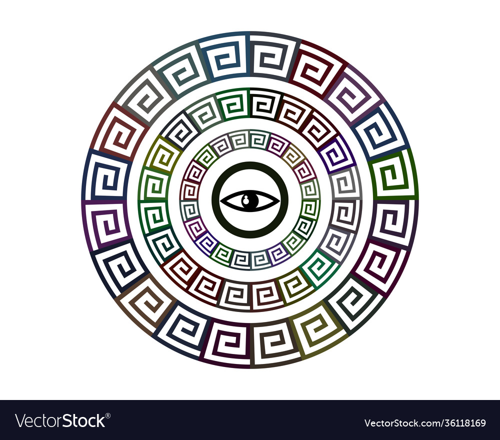 Geometric patterns in a circle