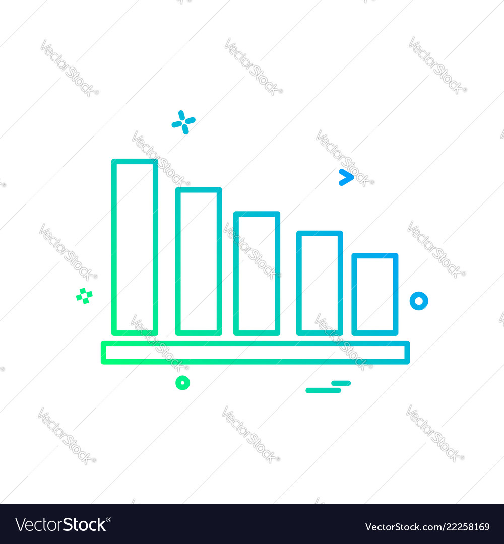 Graph icon design Vector Image Graph icon design