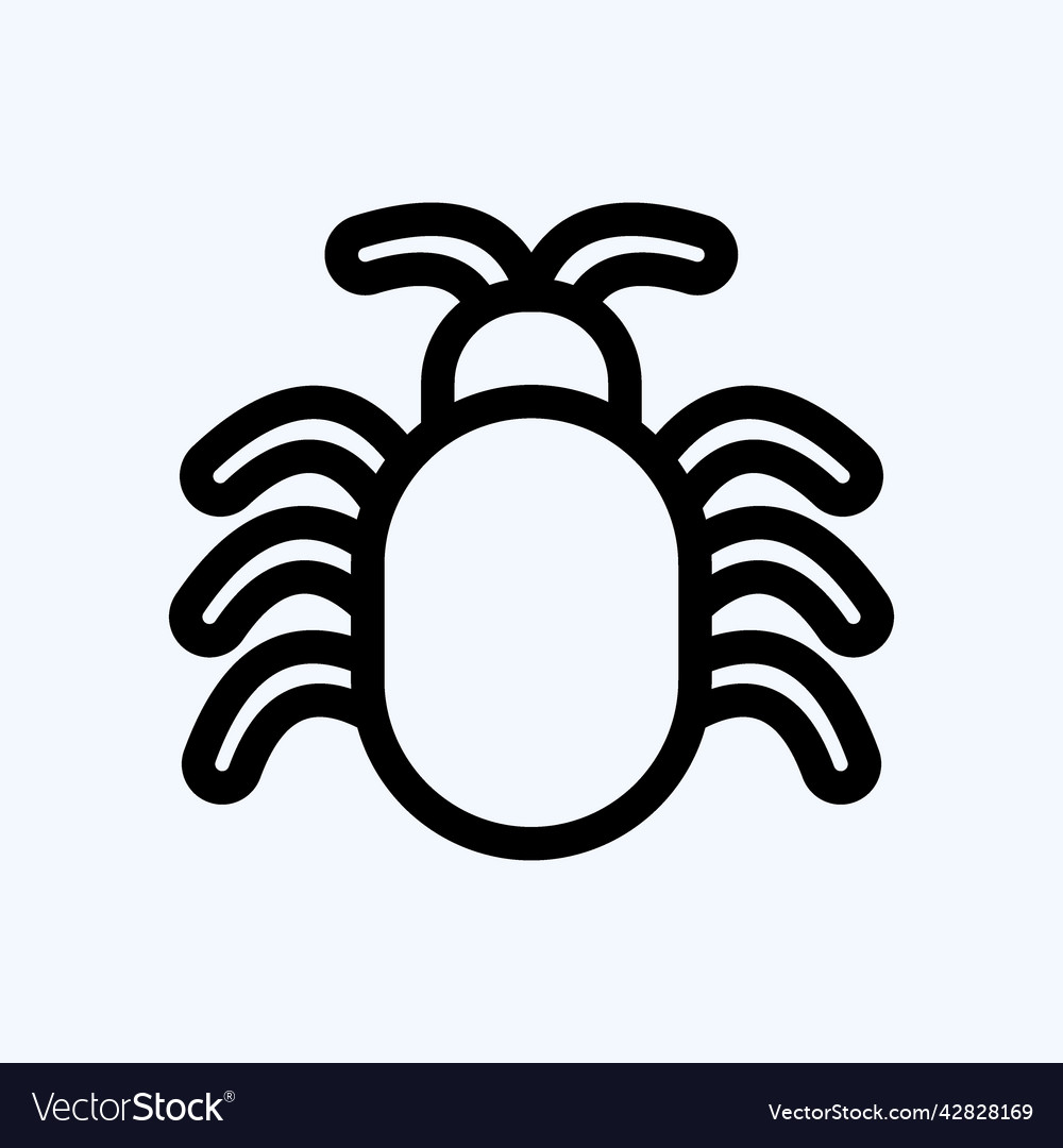 Icon software bug suitable for security symbol vector image Icon software bug suitable for security symbol