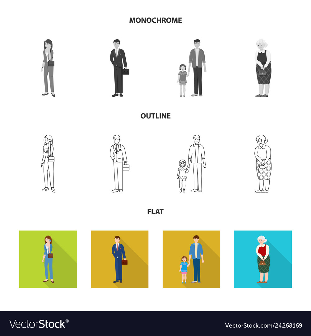 Isolated object of character and avatar symbol vector image Isolated object of character and avatar symbol