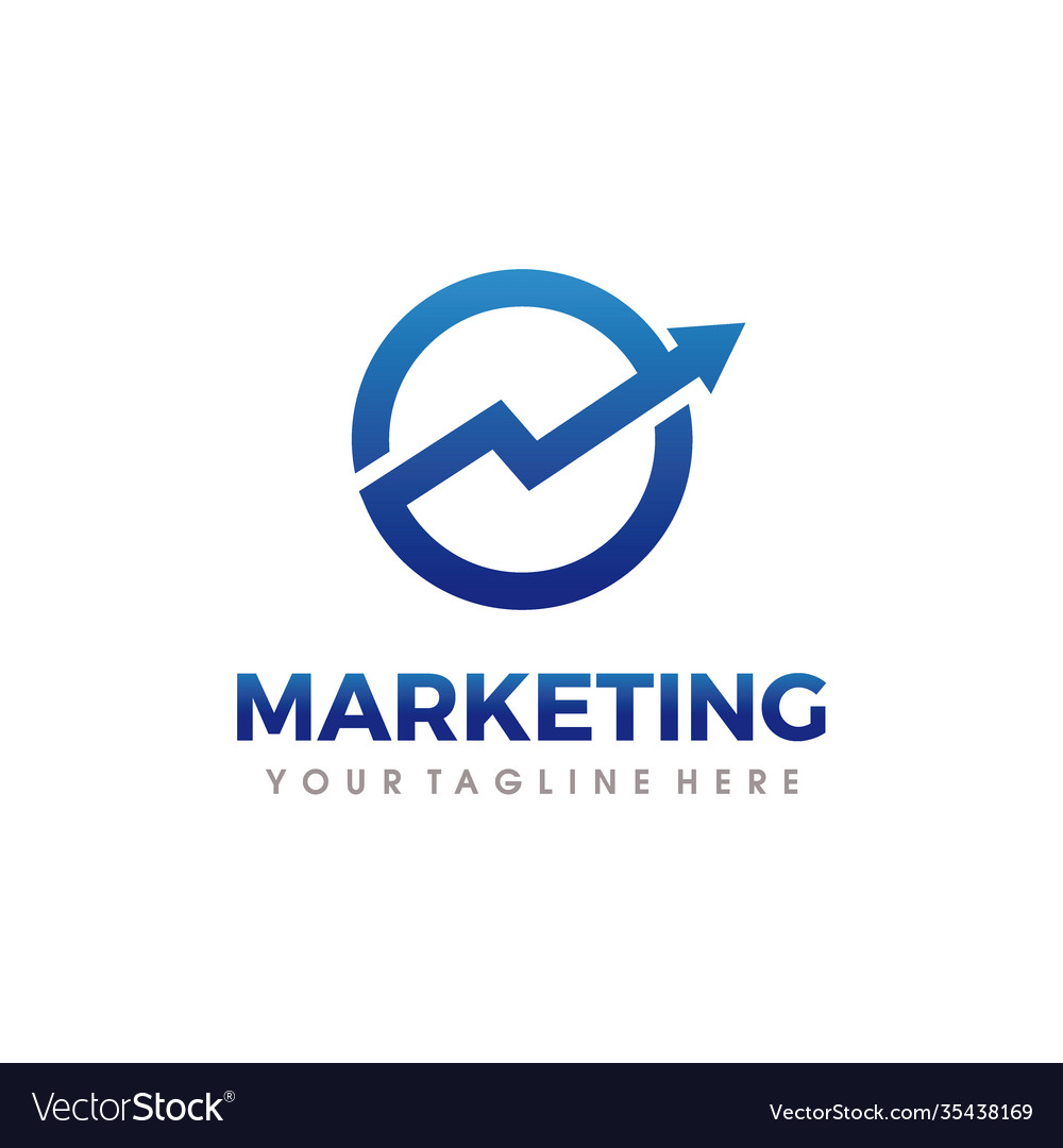 Marketing logo seo Royalty Free Vector Image - VectorStock