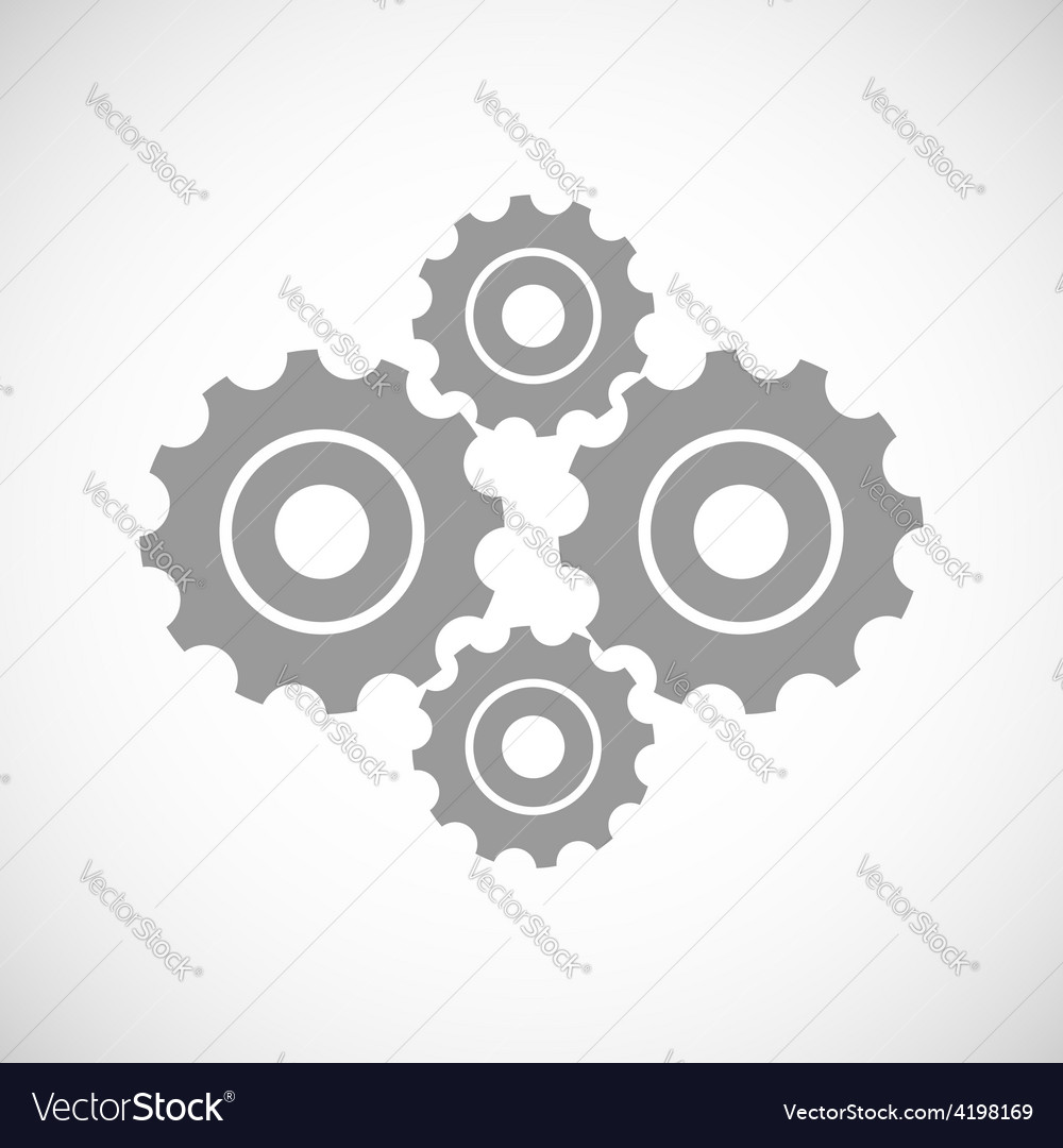 Mechanism black icon Royalty Free Vector Image