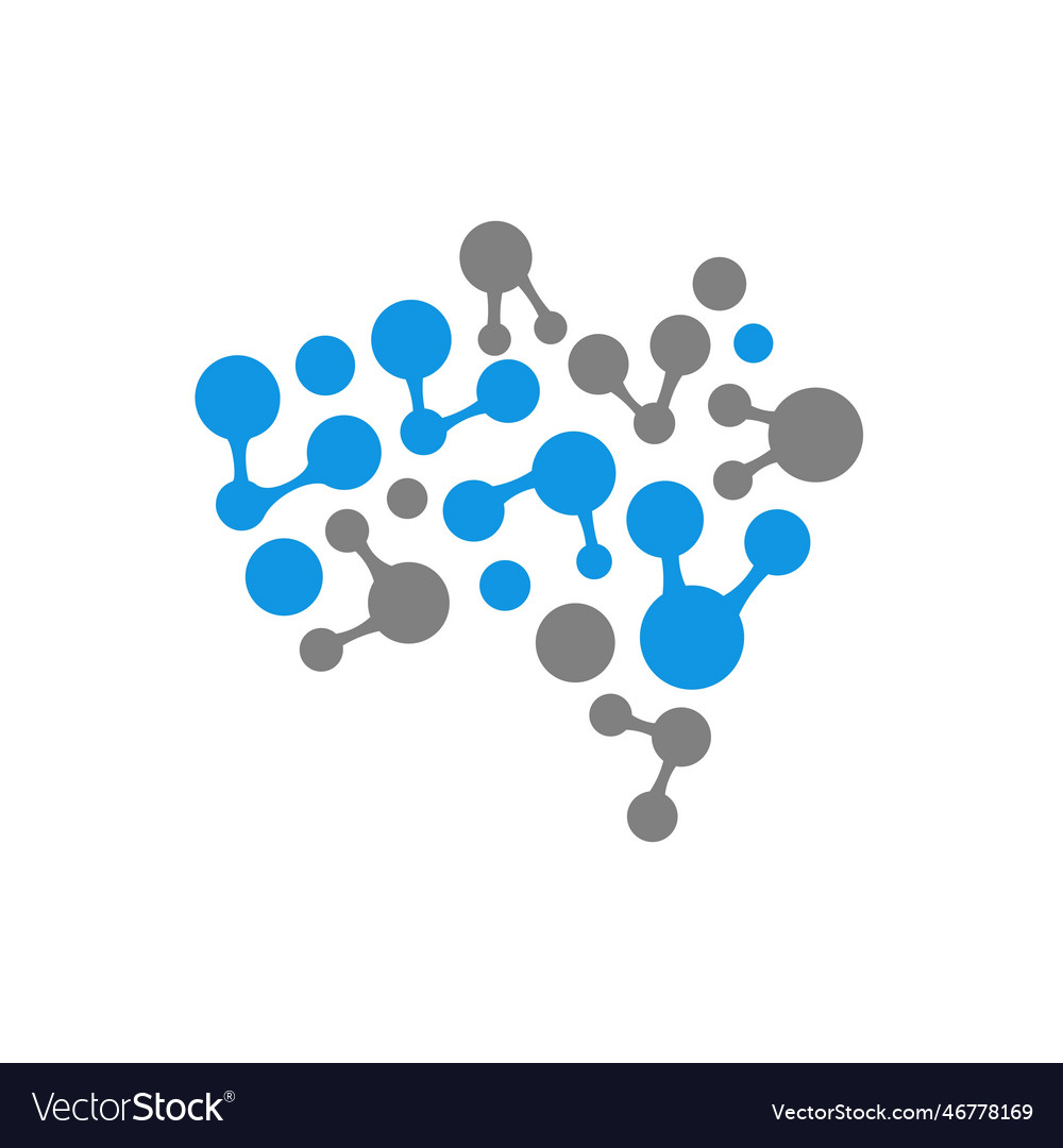 Molecule Logo mit australia maps Konzept