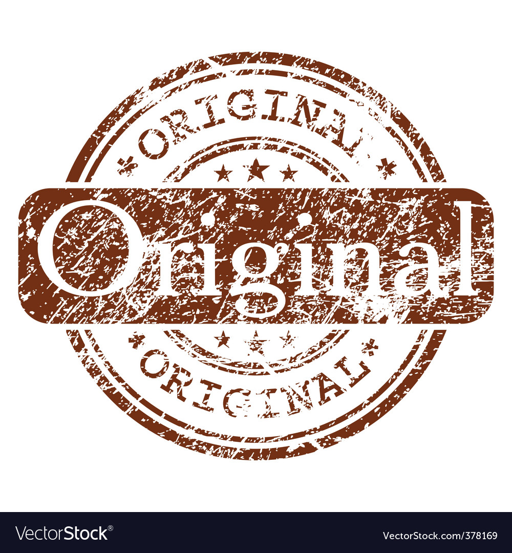 Red stamp original Royalty Free Vector Image - VectorStock