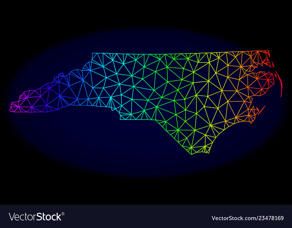 Polygonal network spectrum mesh map