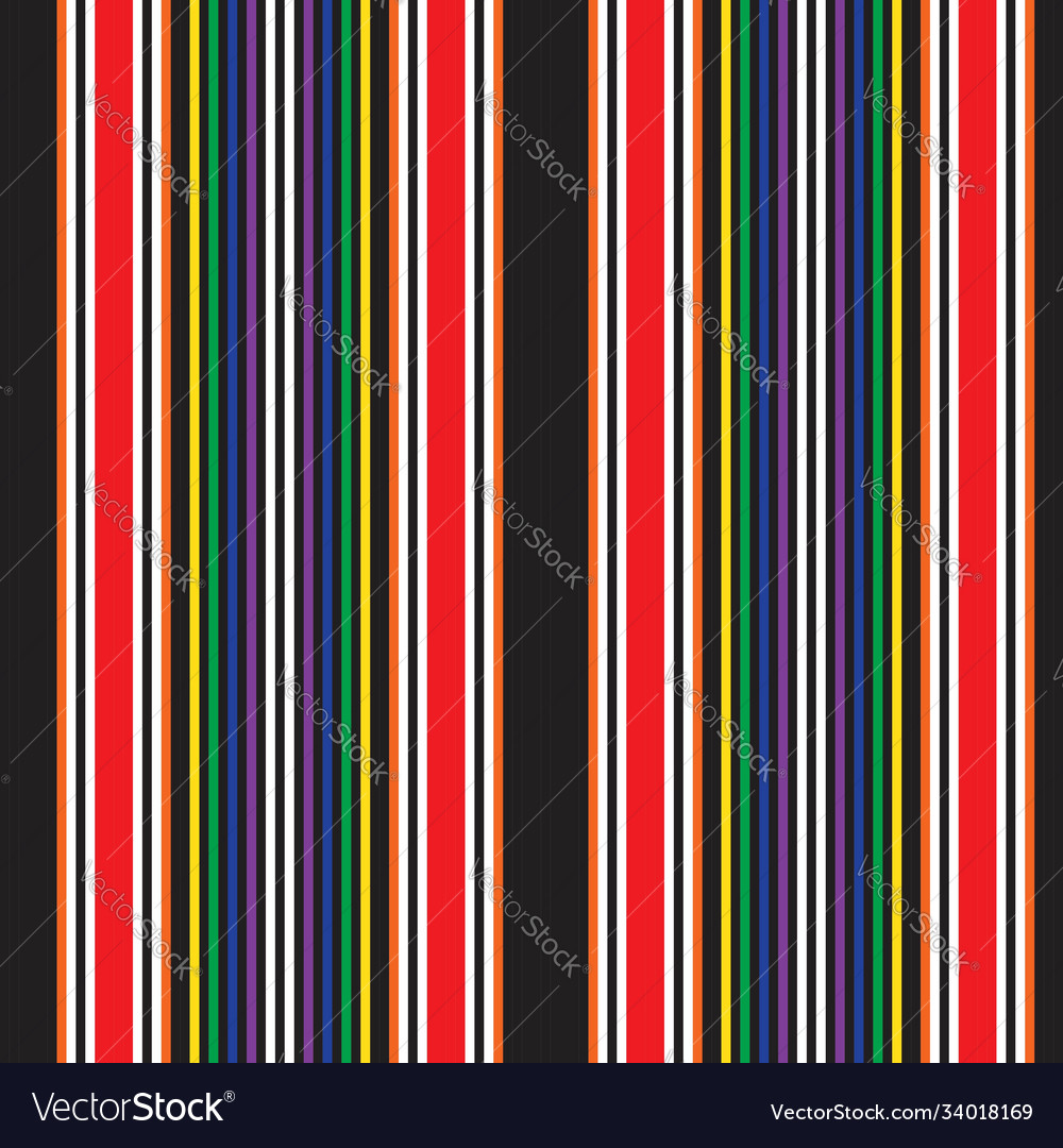 Rainbow stripe seamless pattern background vector image Rainbow stripe seamless pattern background