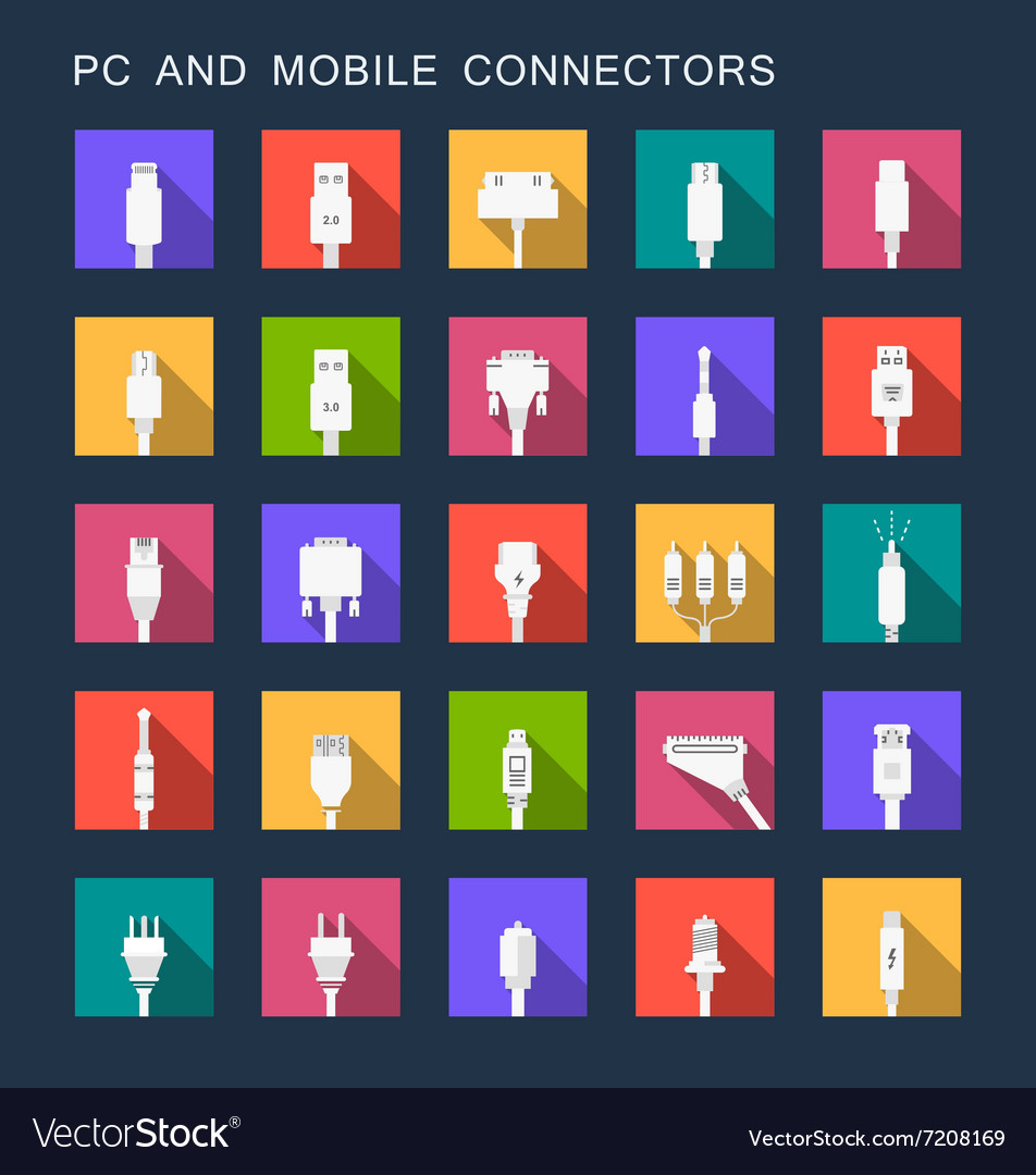 Set Flat Icons Royalty Free Vector Image Vectorstock Set Flat Icons Royalty Free Vector Image Vectorstock
