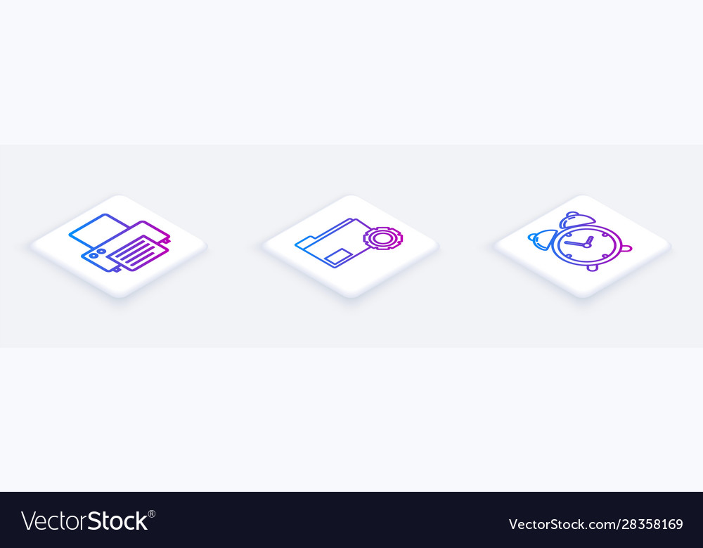 Set isometric line printer folder settings
