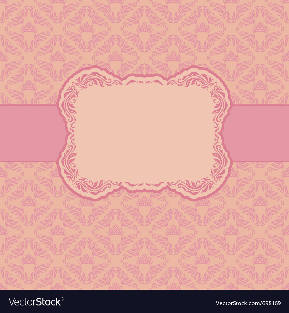 Template frame design for greeting card