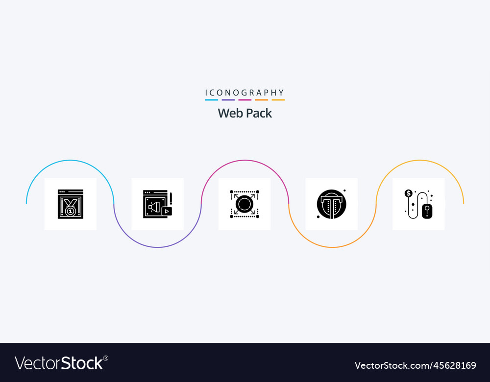 Web pack glyph 5 icon including click user