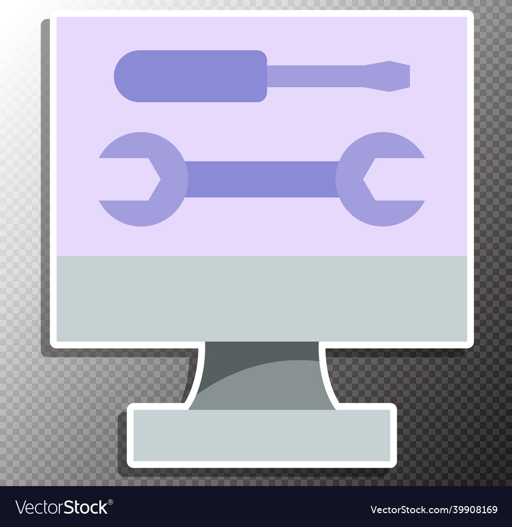 Web service in flat style vector image Web service in flat style