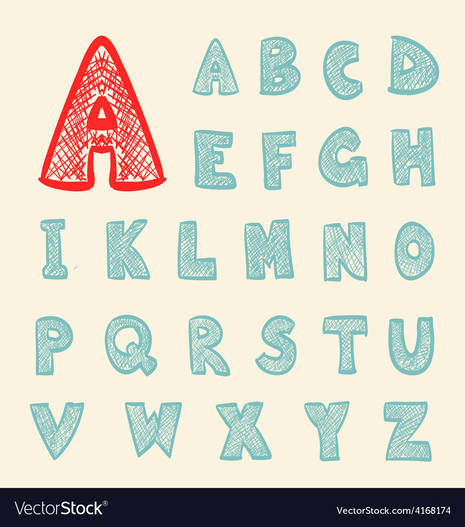 Abc retro cartoon
