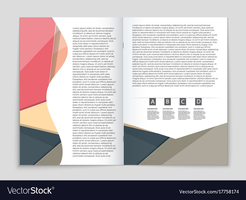 Abstract layout background set for art