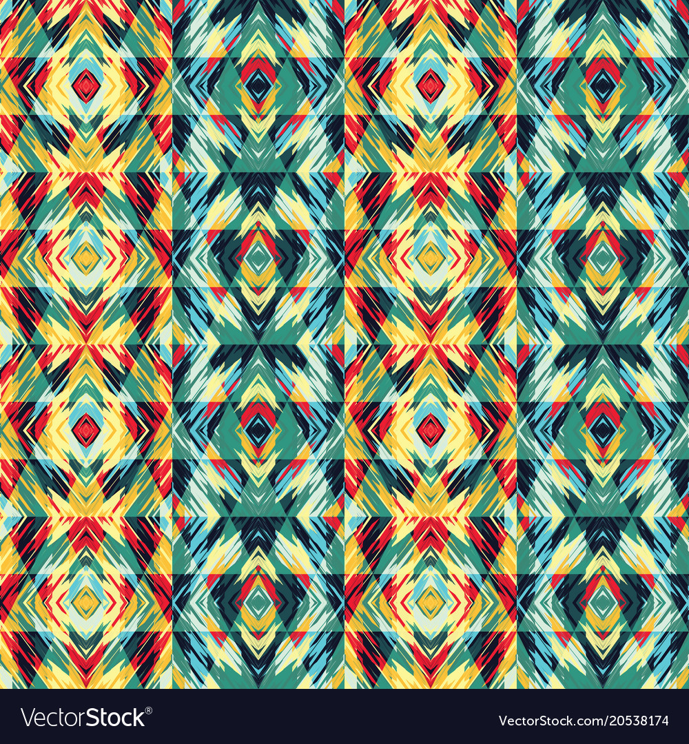 Abstract seamless pattern with geometric elements