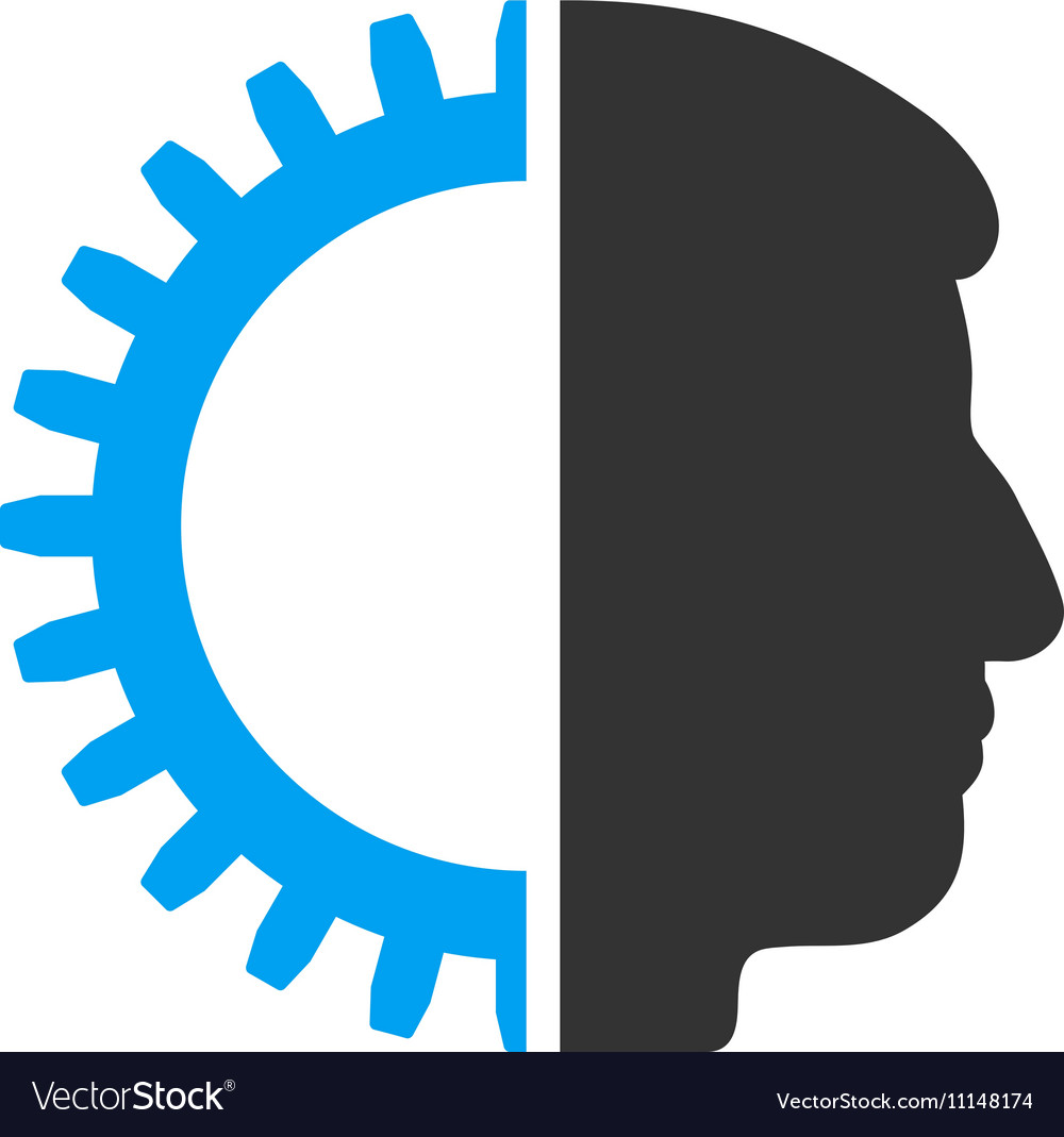 Android head flat icon