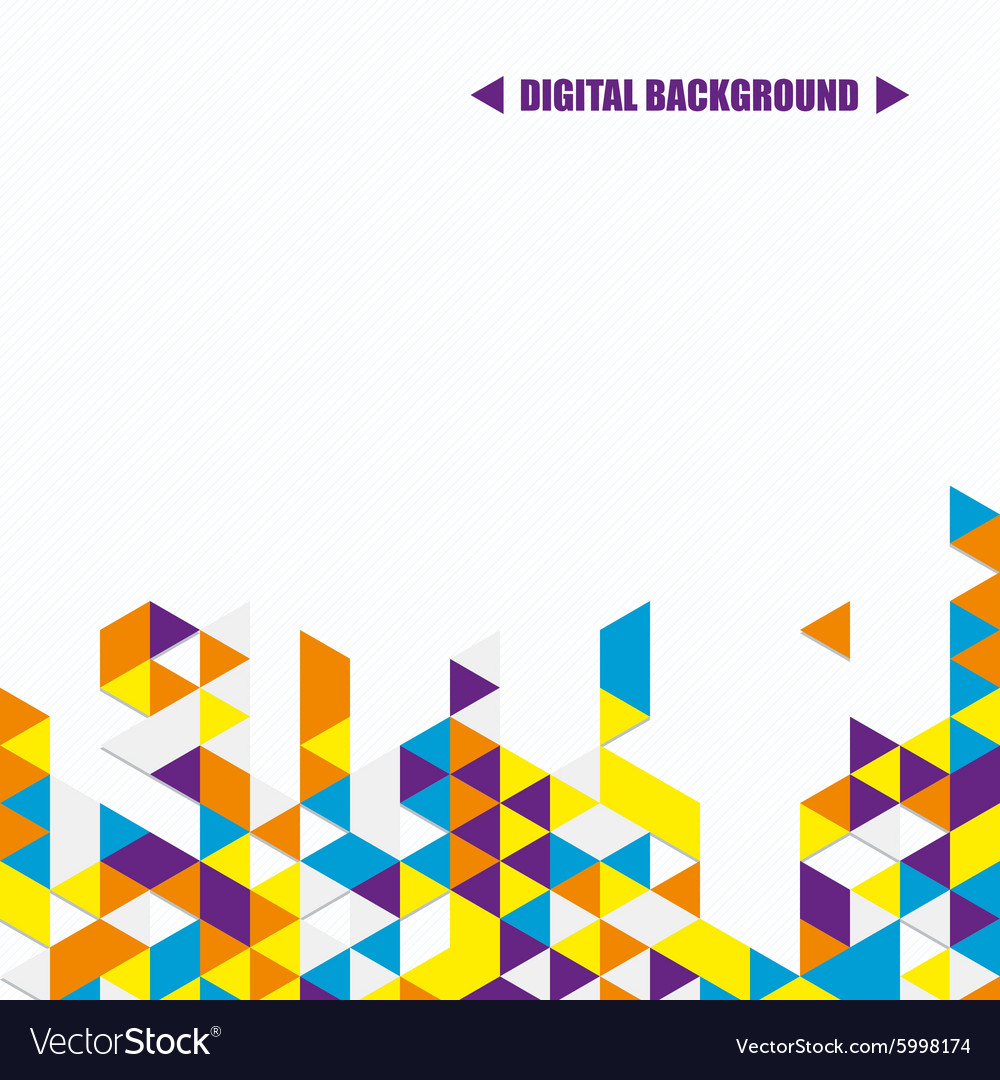 Background of different color triangles