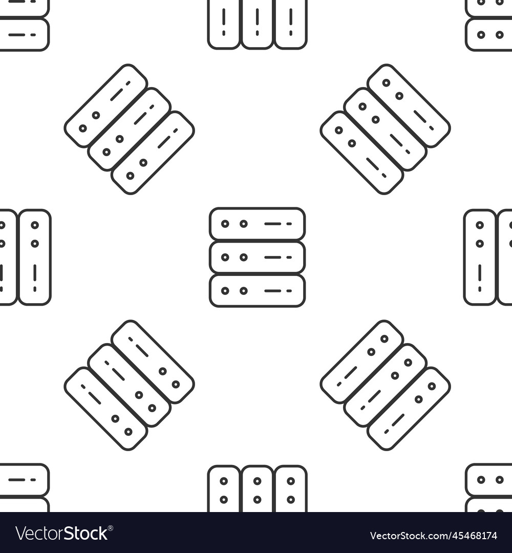 Black server data web hosting icon isolated vector image Black server data web hosting icon isolated