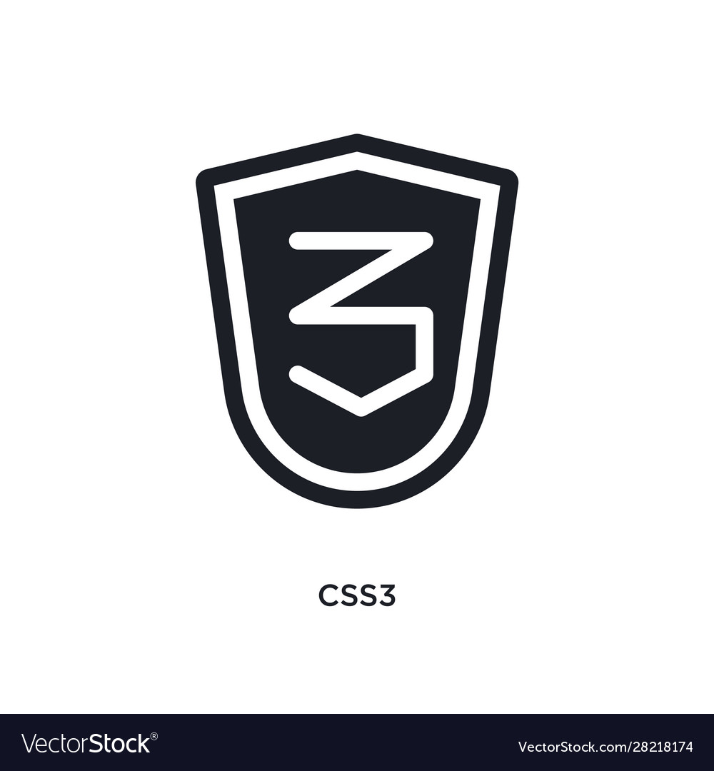 Css3 isolated icon simple element from technology